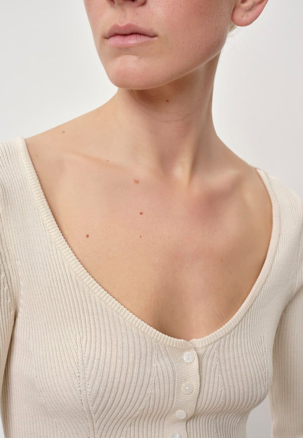 Birgitte Herskind Gili Knit Blouse - Creme Creme