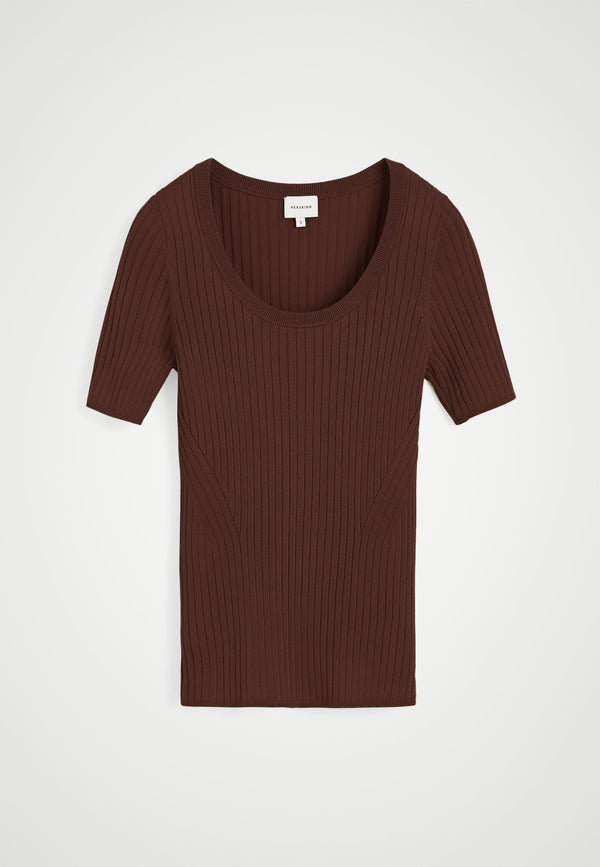 birgitte herskind Jenny Knit Blouse - Toffee Toffee