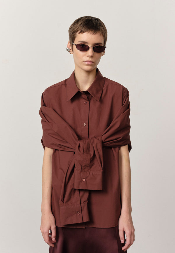 birgitte herskind Klara Shirt - Mahogany Mahogany