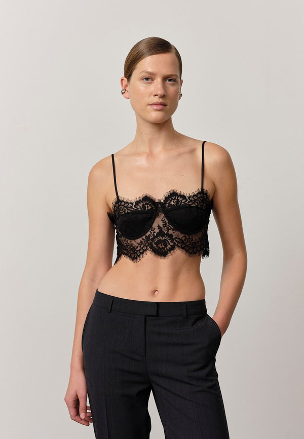 birgitte herskind Lilly Top - Black Black