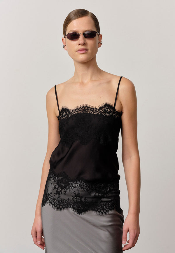 birgitte herskind Linnea Top - Black Black