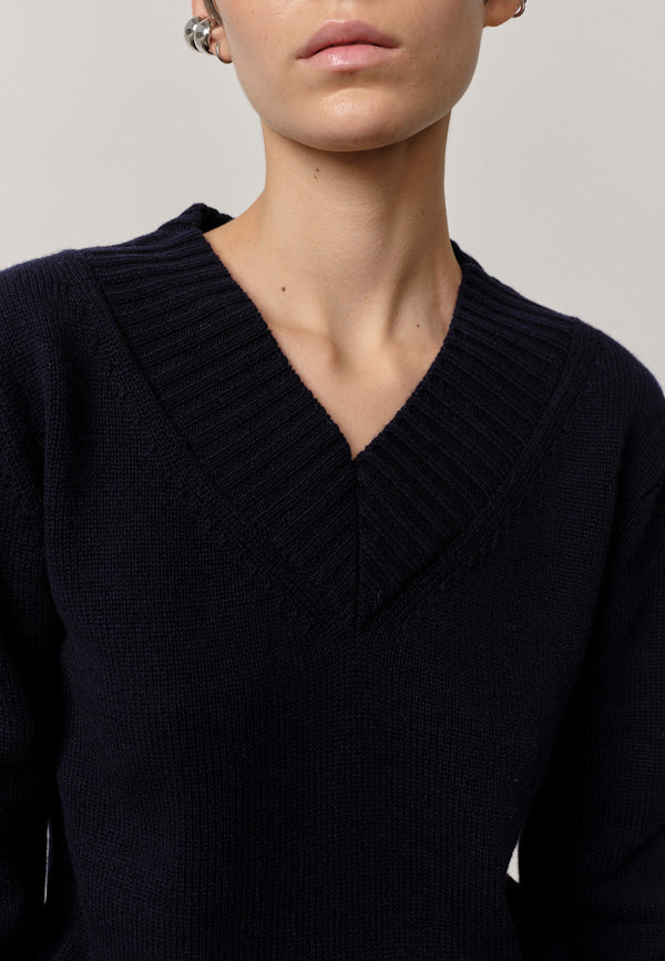 Birgitte Herskind Mela Knit Blouse - Navy Navy