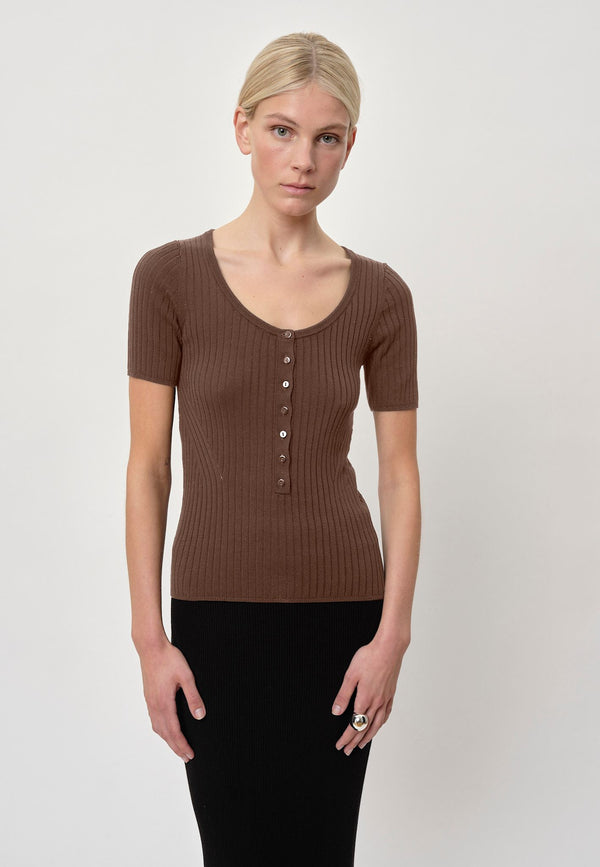 Birgitte Herskind Mie Knit Blouse - Toffee Toffee