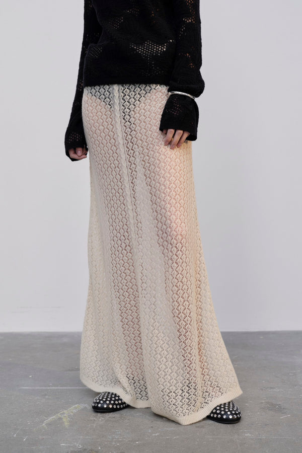 Birgitte Herskind Mimi Knit Skirt - Creme Creme