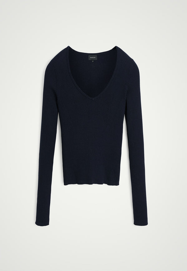 birgitte herskind Nova Knit Blouse - Navy Navy
