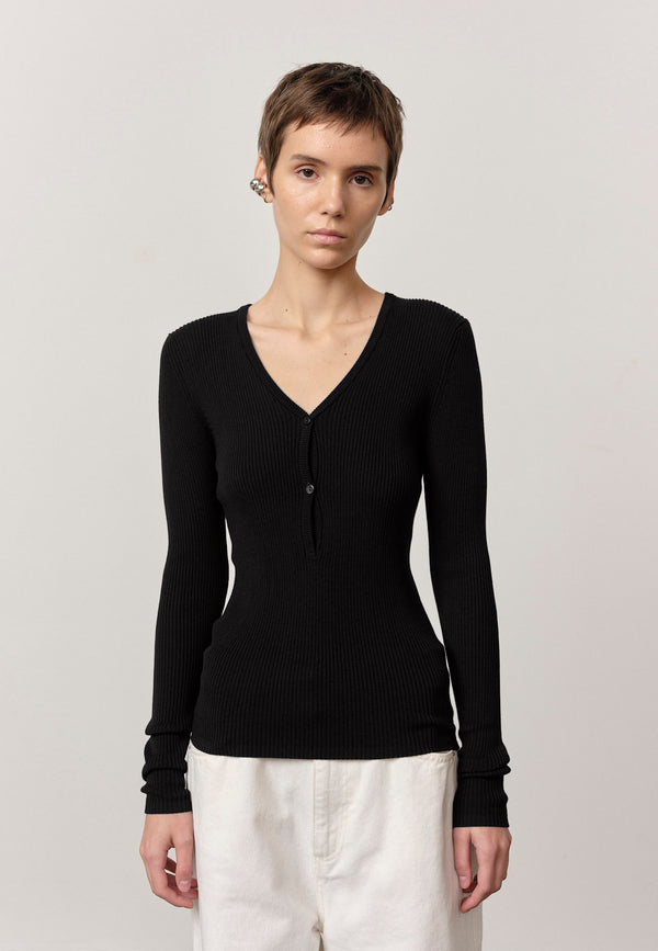 birgitte herskind Oscar Knit Blouse - Black Black