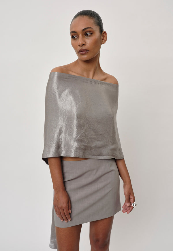 Birgitte Herskind Sawyer Cape - Pearl Grey