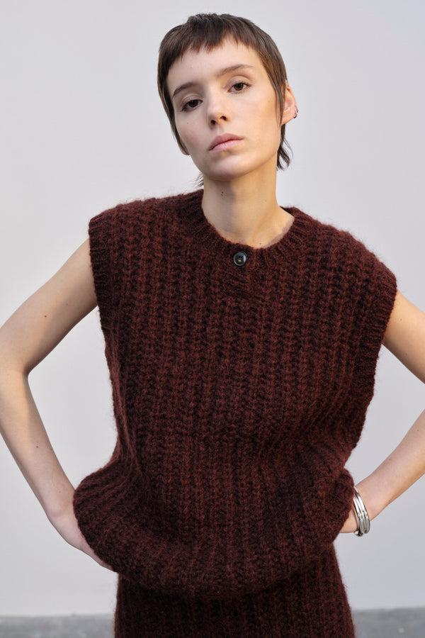 Birgitte Herskind Sonny Knit Top - Oxblood Oxblood