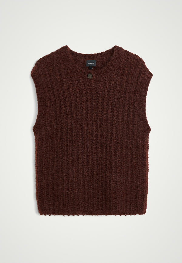 birgitte herskind Sonny Knit Top - Oxblood Oxblood