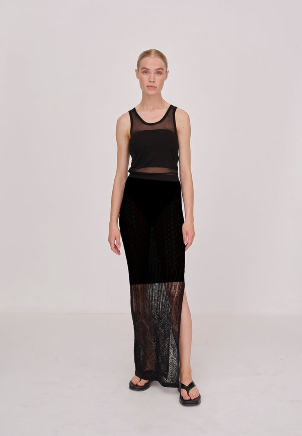 Birgitte Herskind Tobias Knit Skirt - Black Black