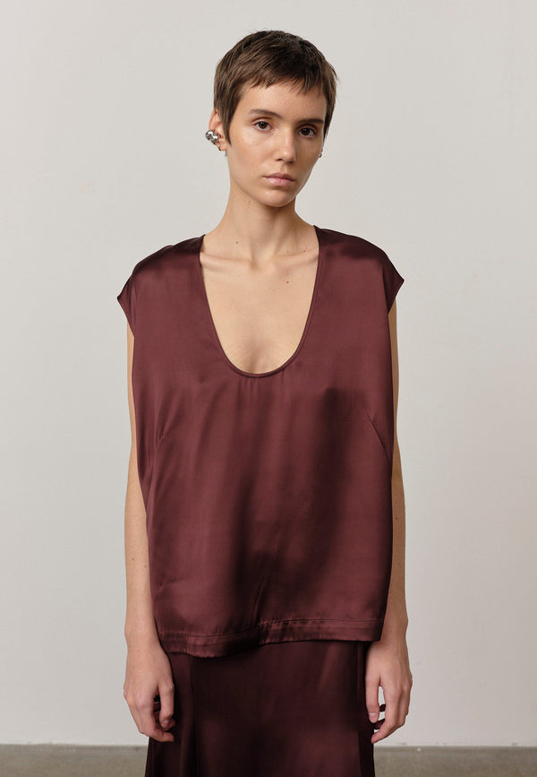 birgitte herskind Tove Top - Mahogany Mahogany