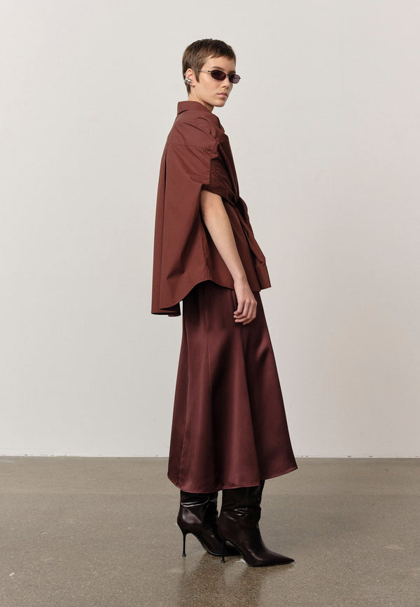 Birgitte Herskind Vamp Skirt - Mahogany Mahogany
