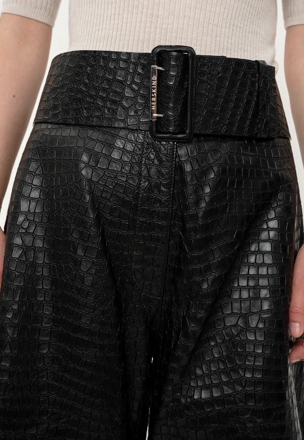 Birgitte Herskind Wide Leather Belt - Black Black