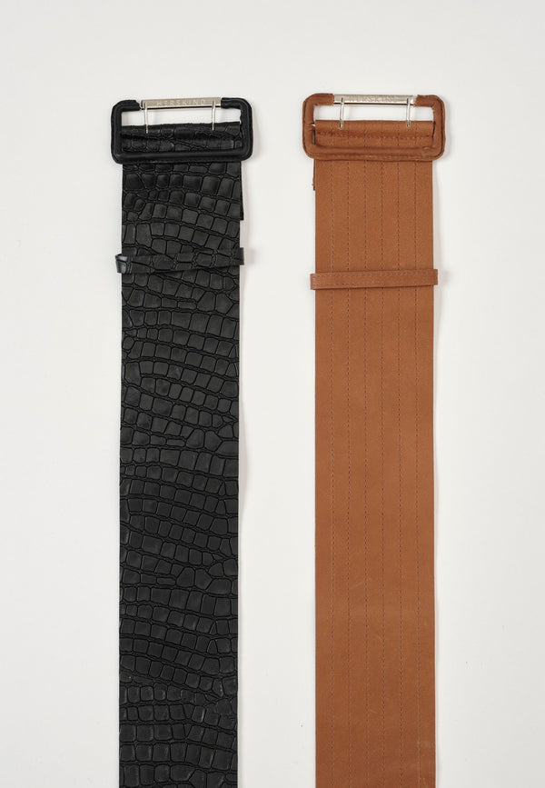 Birgitte Herskind Wide Leather Belt - Black Black