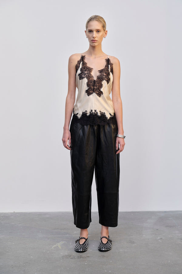 Birgitte Herskind Zew Top - Creme / Black Creme / Black