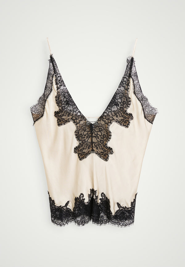 birgitte herskind Zew Top - Creme / Black Creme / Black