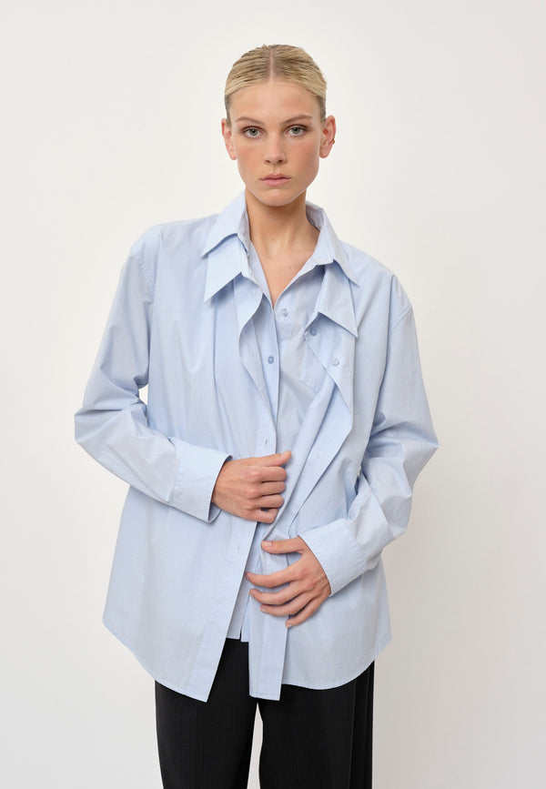 Birgitte Herskind Bjørk Shirt - Ligth Blue Pinstripe Ligth Blue Pinstripe