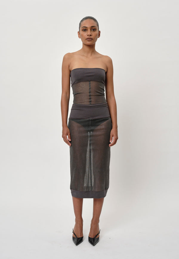 Birgitte Herskind Buster Knit Skirt - Dark Grey Dark Grey