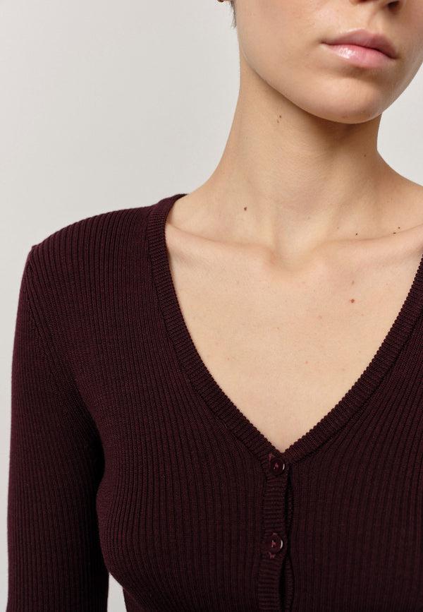 Birgitte Herskind ChiChi Knit Cardigan - Wine Red Wine Red