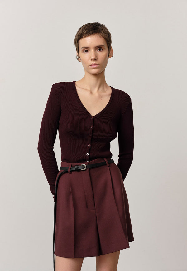 Birgitte Herskind ChiChi Knit Cardigan - Wine Red Wine Red