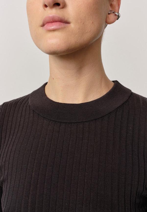 Birgitte Herskind Daniella Knit Blouse - Dark Grey Dark Grey