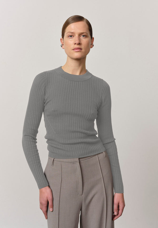 Birgitte Herskind Daniella Knit Blouse - Light Grey Light Grey