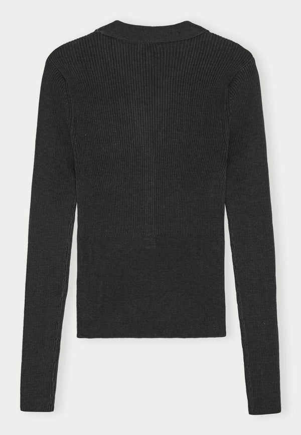 Birgitte Herskind Finn Knit Blouse - Dark Grey Dark Grey