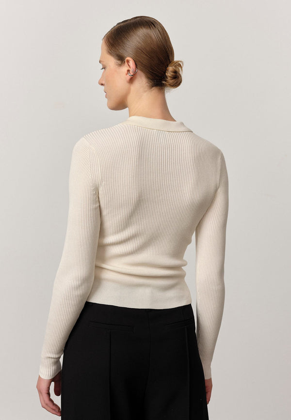 Birgitte Herskind Finn Knit Blouse - Off White Off White