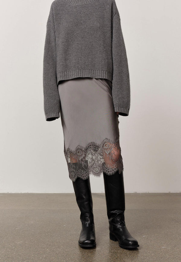 birgitte herskind Herbert Skirt - Dark Grey Dark Grey