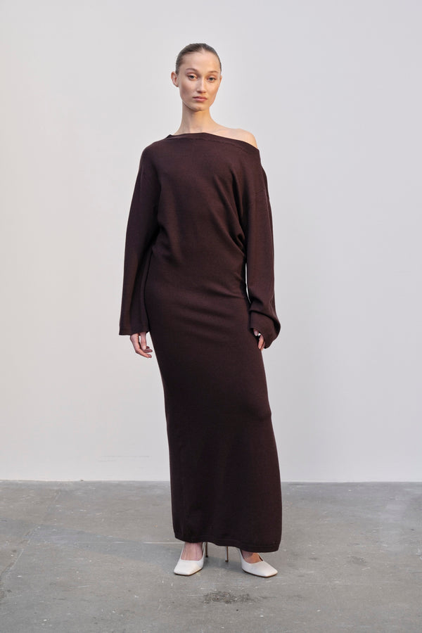 Birgitte Herskind Isabella Knit Dress - Oxblood Oxblood