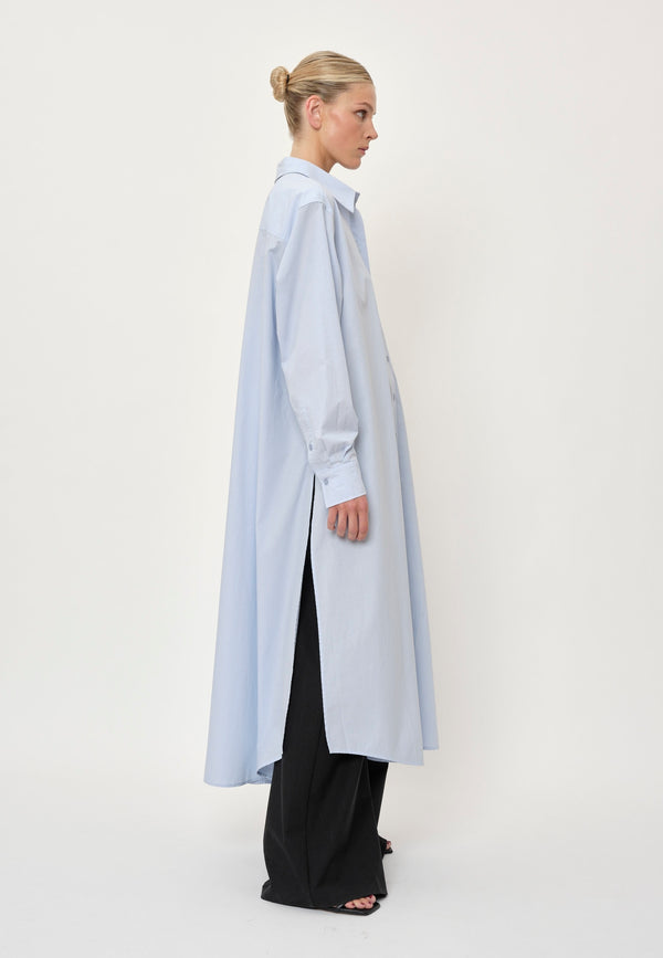 Birgitte Herskind Larissa Shirt Dress - Ligth Blue Pinstripe Ligth Blue Pinstripe