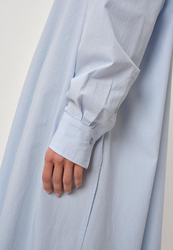 Birgitte Herskind Larissa Shirt Dress - Ligth Blue Pinstripe Ligth Blue Pinstripe
