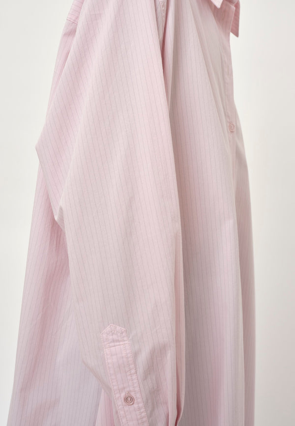 Birgitte Herskind Larissa Shirt Dress - Pink Pinstripe Pink Pinstripe