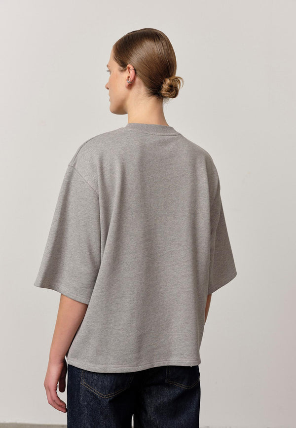 Birgitte Herskind Linette T-shirt - Grey Melange Grey Melange