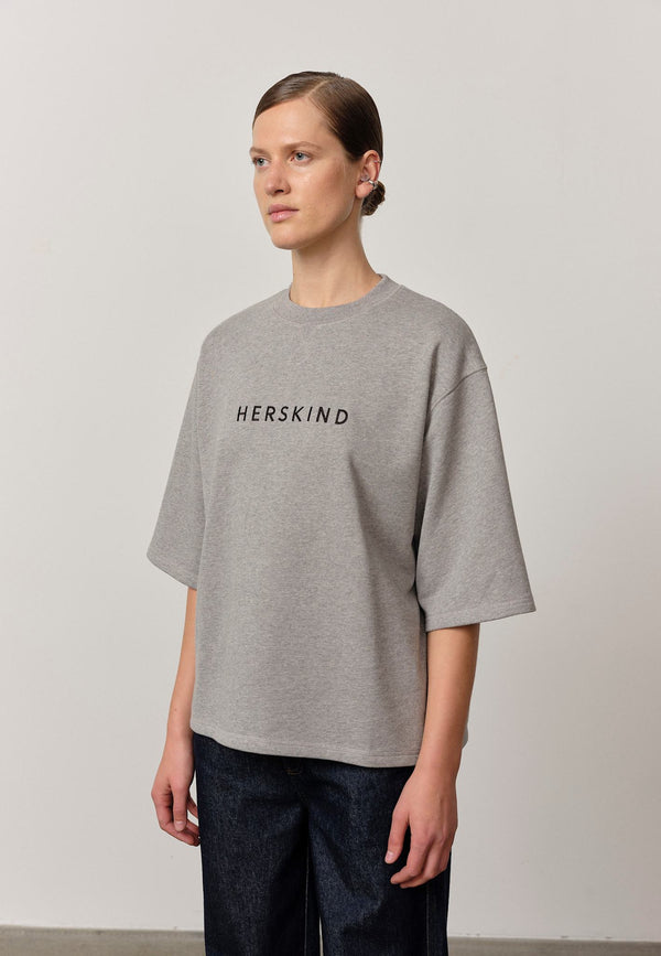 birgitte herskind Linette T-shirt - Grey Melange Grey Melange