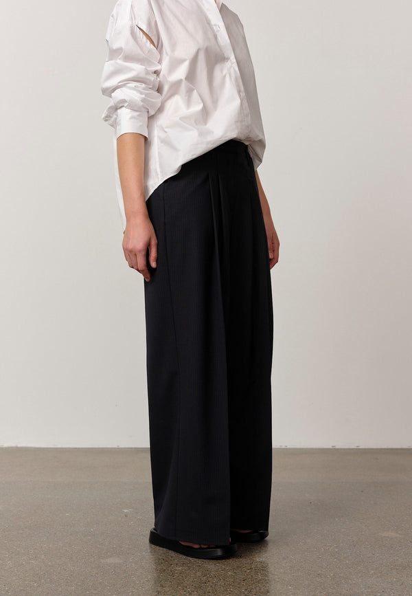 Birgitte Herskind Lotus Pants - Navy Pinstripe Navy Pinstripe