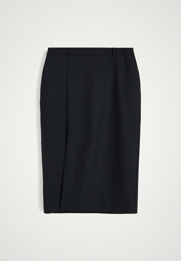 birgitte herskind Mate Skirt - Dark Grey Pinstripe Dark Grey Pinstripe