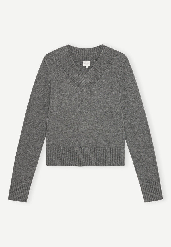 birgitte herskind Mela Knit Blouse - Dark Grey Dark Grey