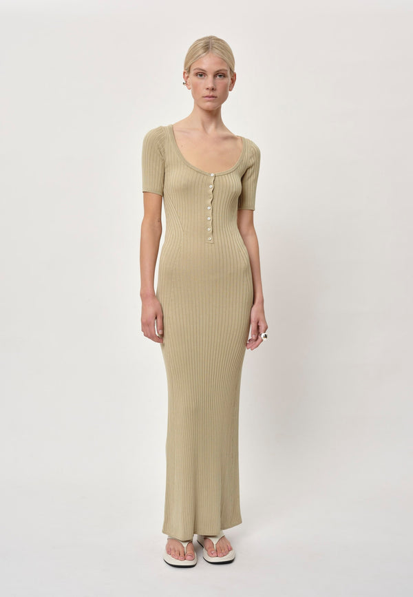 Birgitte Herskind Mira Knit Dress - Asparagus Asparagus