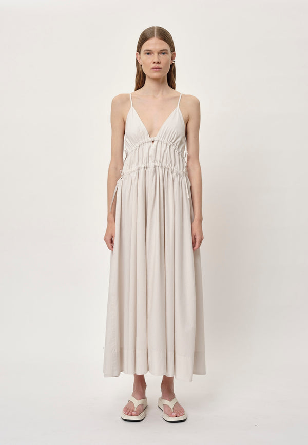 Birgitte Herskind Miranda Dress - Creme Pinstripe Creme Pinstripe