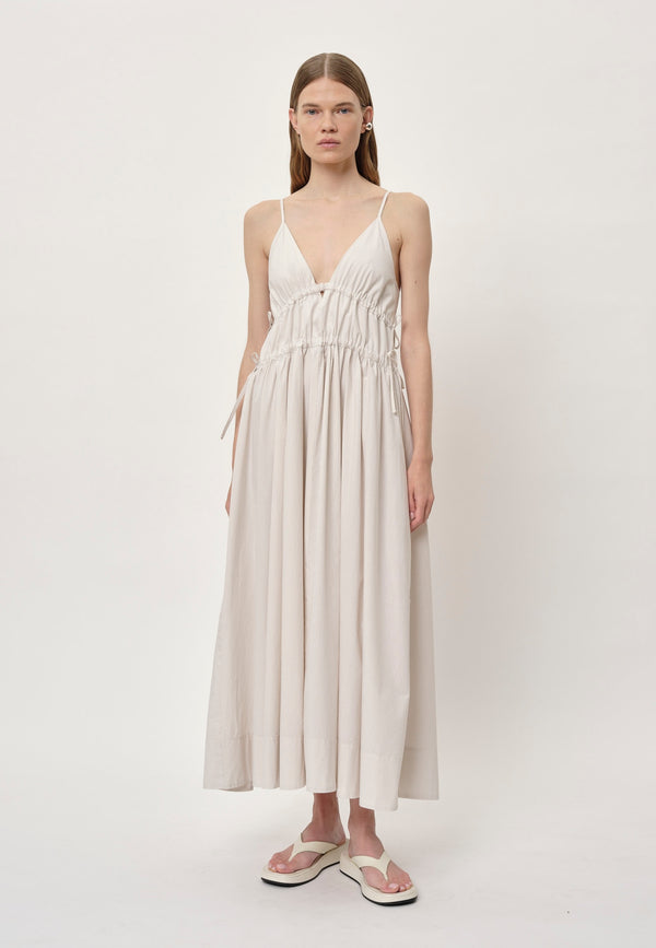Birgitte Herskind Miranda Dress - Creme Pinstripe Creme Pinstripe