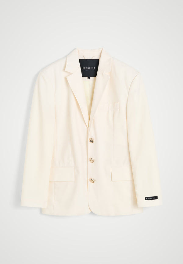 birgitte herskind Nika Blazer - Gold Buttons - Off White Off White