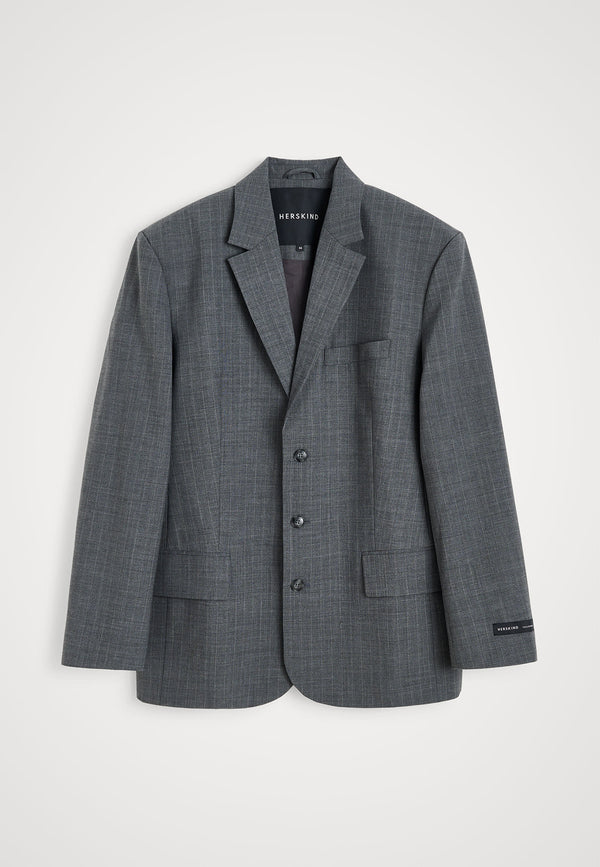 birgitte herskind Nika Blazer - Ligth Grey Pinstripe Ligth Grey Pinstripe