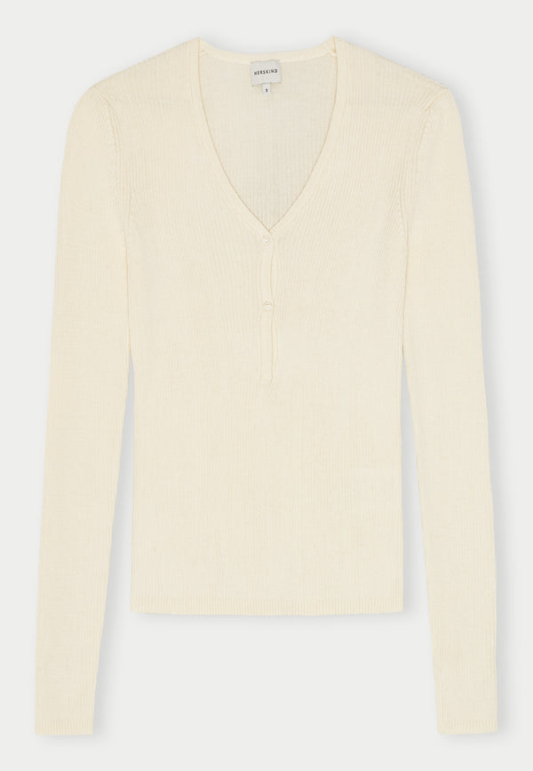 birgitte herskind Oscar Knit Blouse - Off White Off White