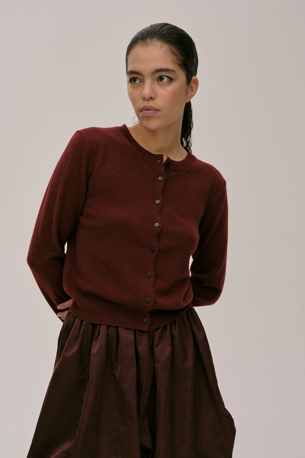 Birgitte Herskind Roselle Knit Cardigan - Oxblood Oxblood