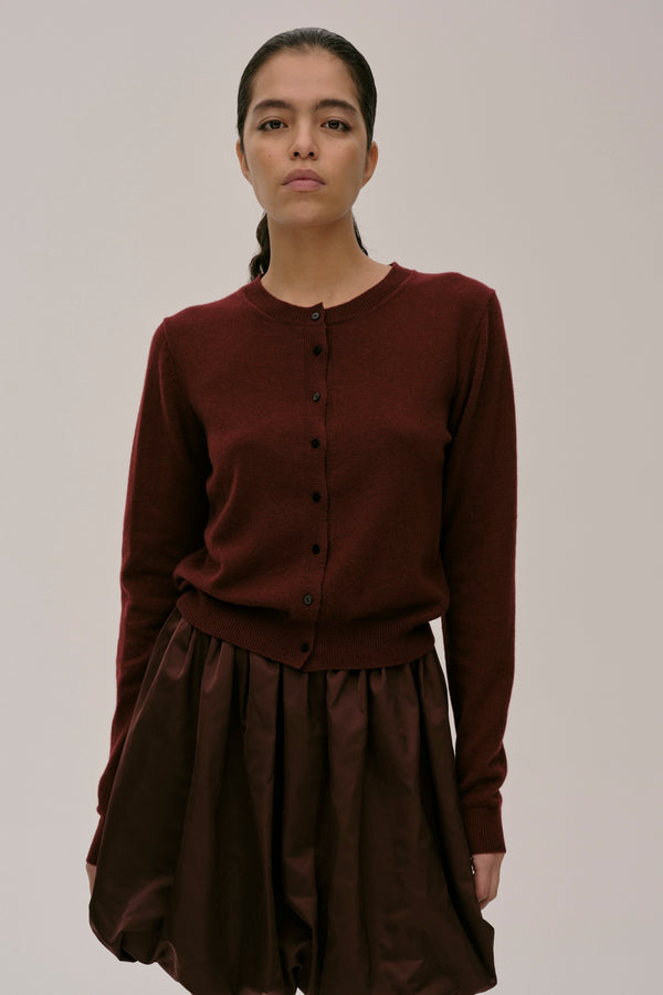Birgitte Herskind Roselle Knit Cardigan - Oxblood Oxblood