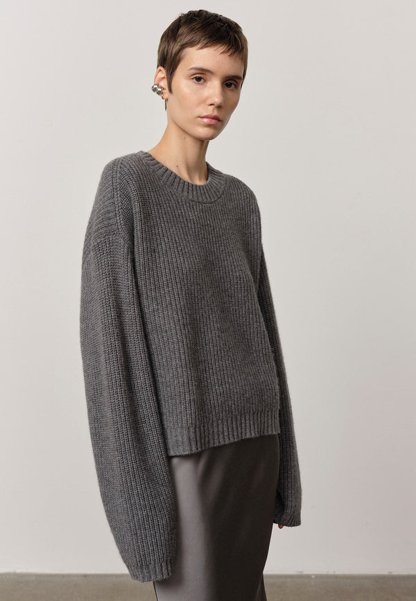 Birgitte Herskind Sabby Knit Blouse - Dark Grey Dark Grey