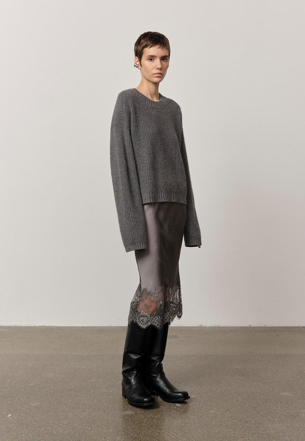Birgitte Herskind Sabby Knit Blouse - Dark Grey Dark Grey