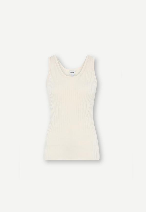 birgitte herskind Tripa Knit top - Off White Off White