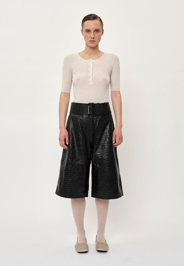 Birgitte Herskind Tristan Leather Shorts - Black Black